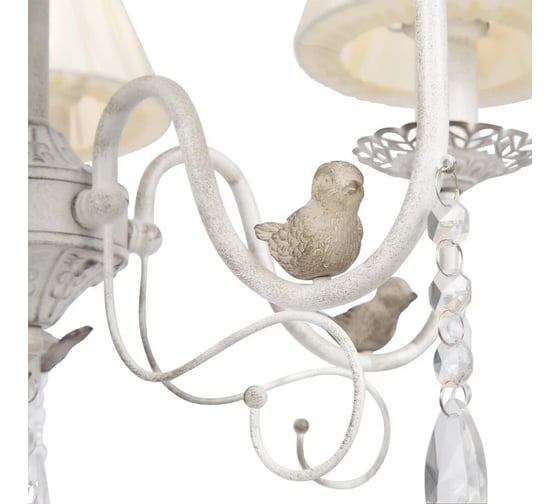 Люстра Freya fable 5хe14x40w, металл, белый с золотом FR5122PL-05WG