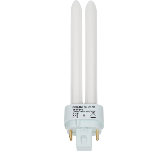 Люминесцентная компактная лампа DULUX D/E 18W/840 G24q-2 4050300017617 4099854122378 1