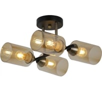 Люстра Freya glow 4хe27x60w, металл, черный и бронза FR5129PL-04B