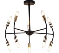 Люстра Freya ingrid 10хe14x40w, металл, черный FR5087PL-10B