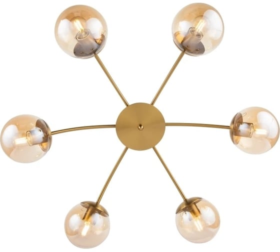 Люстра Freya blaze 6хe27x60w, металл, медь FR5158PL-06BS
