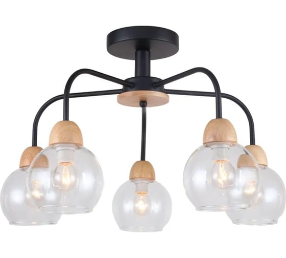 Люстра Freya rachel 5хe14x40w, металл, черный FR5092PL-05B