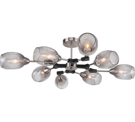 Люстра Freya ollison 8хe14x40w, металл, никель FR5061PL-08N 1