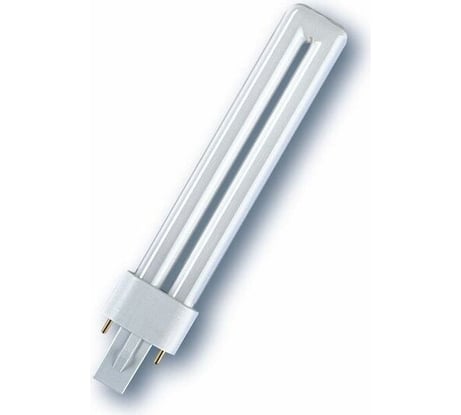 Люминесцентная компактная лампа DULUX S 11W/827 G23 инд,уп, 4050300006017 4099854123344