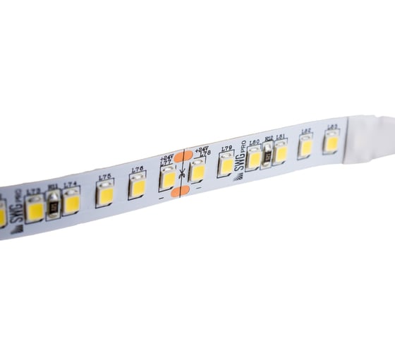 Светодиодная лента SWG SMD 2835, 168 LED/м, 17,3 Вт/м, 24В , IP20, Холодный белый 00-00003489