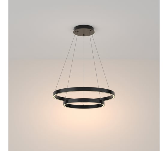 Подвесной светильник MAYTONI rim led 61w алюминий черный MOD058PL-L55B3K