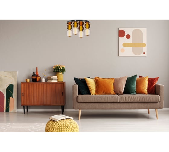 Потолочный светильник MAYTONI drop led 60w металл золото MOD273CL-L60G3K