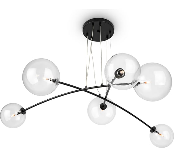 Подвесной светильник MAYTONI mood 6хg4x20w металл черный MOD172PL-06B