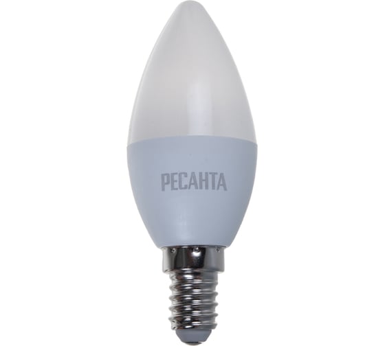 Светодиодная лампа Ресанта LL-R-C37-5W-230-4K-E14 (свеча, 5Вт, нейтр., Е14) 76/1/2