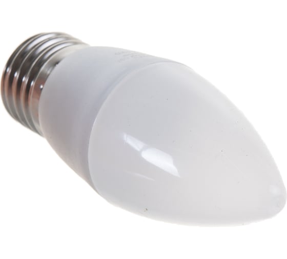 Светодиодная лампа Ресанта LL-R-C37-6W-230-4K-E27 (свеча, 6Вт, нейтр., Е27) 76/1/10