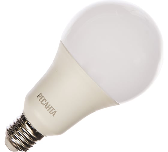 Светодиодная лампа Ресанта LL-R-A80-20W-230-4K-E27 (груша, 20Вт, нейтр., Е27) 76/1/22
