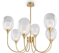 Подвесной светильник MAYTONI aura 6хe14x60w стекло латунь MOD016PL-06BS