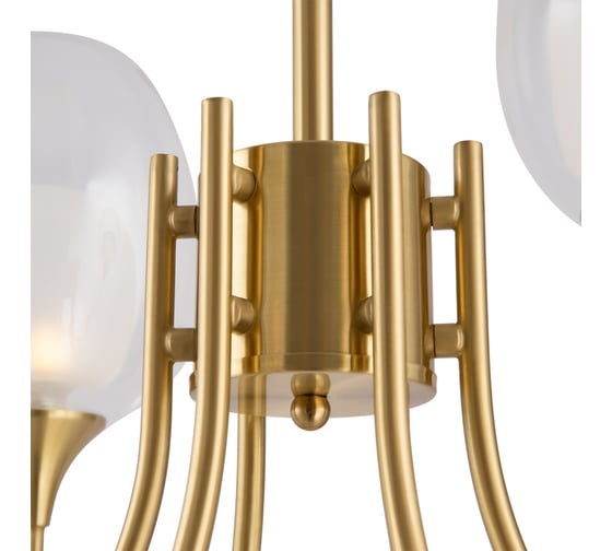 Подвесной светильник MAYTONI aura 6хe14x60w стекло латунь MOD016PL-06BS