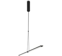 Подвесной светильник MAYTONI supersymmetry led 17w алюминий и пластик матовый черный P096PL-L11BK