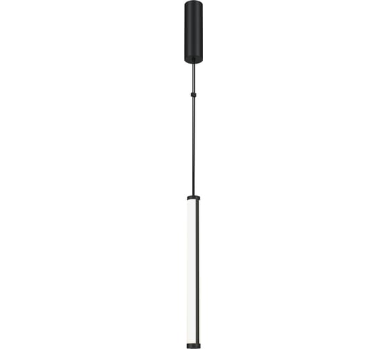 Подвесной светильник MAYTONI supersymmetry led 17w алюминий и пластик матовый черный P096PL-L11BK
