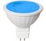 Светодиодная лампа Ecola Mr16 led color 9,0w, 220v, gu5.3, blue, синий, насыщенный цвет, прозрачная, 47x50 M2CB90ELY 1