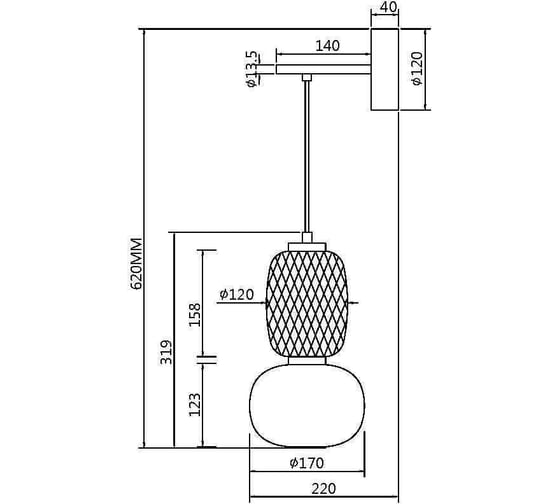 Настенный светильник (бра) MAYTONI pattern led 18w металл золото MOD267WL-L18G3K
