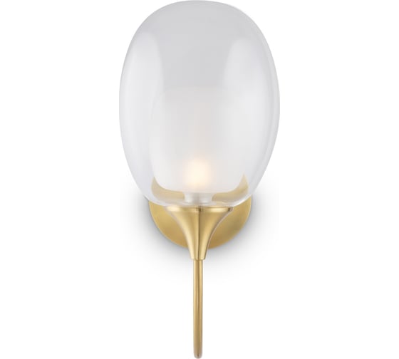 Настенный светильник (бра) MAYTONI aura 1хe14x60w стекло латунь MOD016WL-01BS