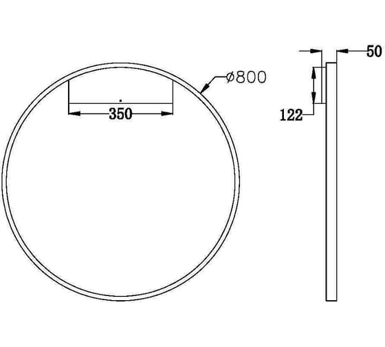Настенный светильник (бра) MAYTONI rim led 51w алюминий латунь MOD058WL-L50BS3K