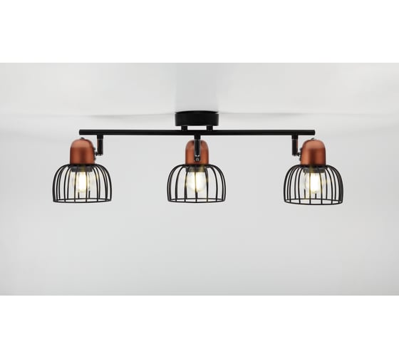 Спот Rivoli 7016703 Adro W3 черный Е27 3х40W Б0044777