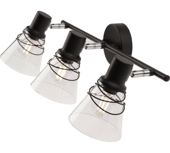 Спот Rivoli 7017703 Adria W3 черный Е14х3 40W Б0044773