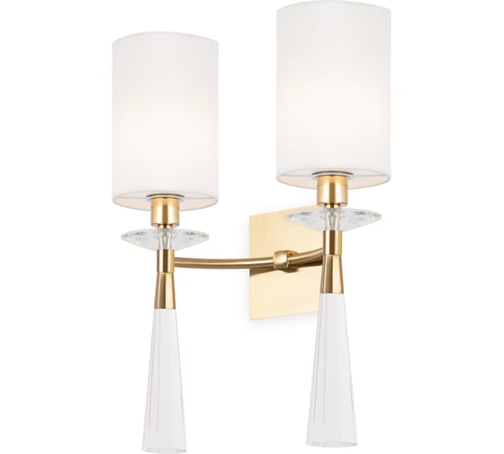 Настенный светильник (бра) MAYTONI bianco 2хe14x60w металл и акрил латунь MOD224WL-02BS