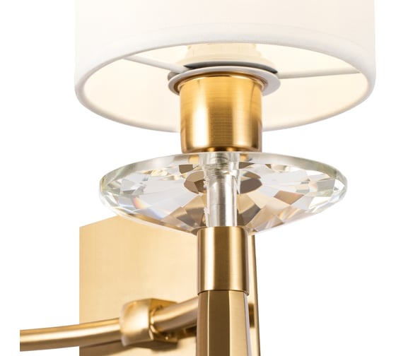 Настенный светильник (бра) MAYTONI bianco 2хe14x60w металл и акрил латунь MOD224WL-02BS