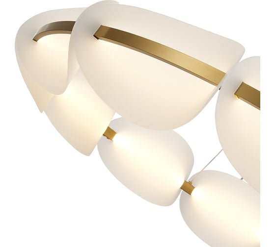 Подвесная люстра ST luce золотистый/белый led 1x65w 3000k, SL1304.203.65