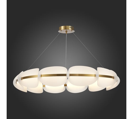 Подвесная люстра ST luce золотистый/белый led 1x65w 3000k, SL1304.203.65