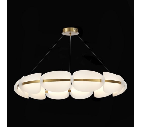 Подвесная люстра ST luce золотистый/белый led 1x65w 3000k, SL1304.203.65