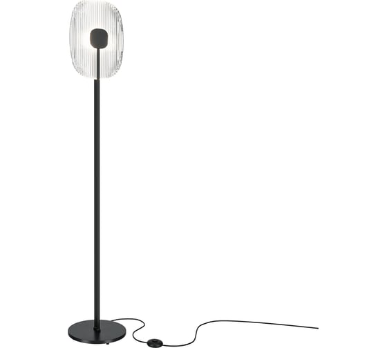 Напольный светильник (торшер) MAYTONI eclipse led 6w нержавеющая сталь матовый черный MOD152FL-L1BK