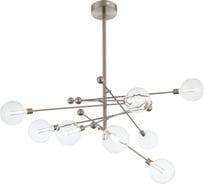 Потолочная люстра ST luce никель/прозрачный led 8x4,5w 4000k, SL377.342.08