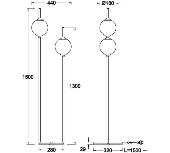 Напольный светильник (торшер) MAYTONI the sixth sense led 12w металл латунь Z020FL-L12BS3K