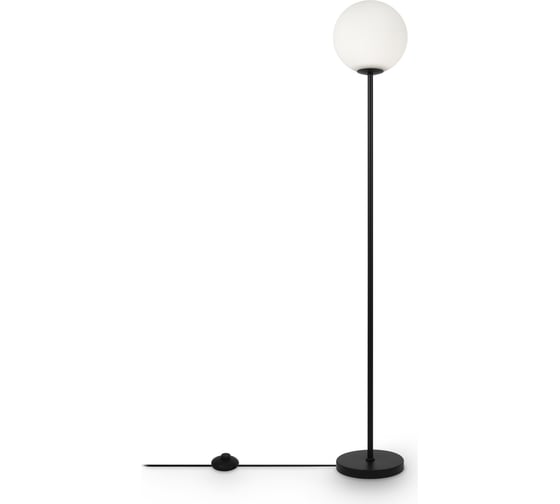 Напольный светильник (торшер) MAYTONI ring 1хe27x60w металл черный MOD013FL-01B