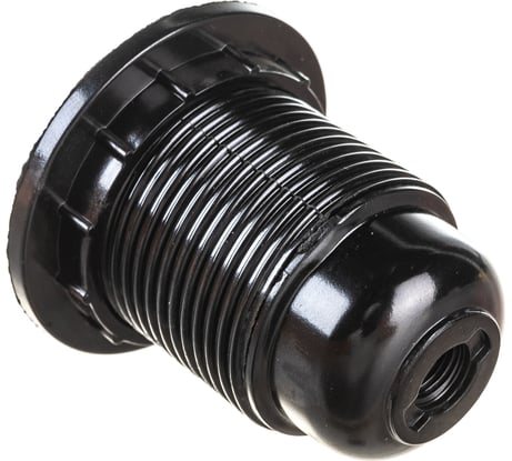 Патрон Smartbuy карболитовый с кольцом, Е27, черный SBE-LHB-sr-E27