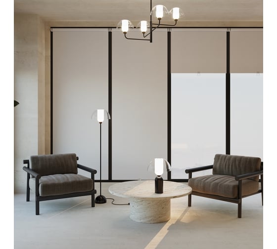 Напольный светильник (торшер) MAYTONI memory 1хe14x40w металл черный MOD177FL-01B