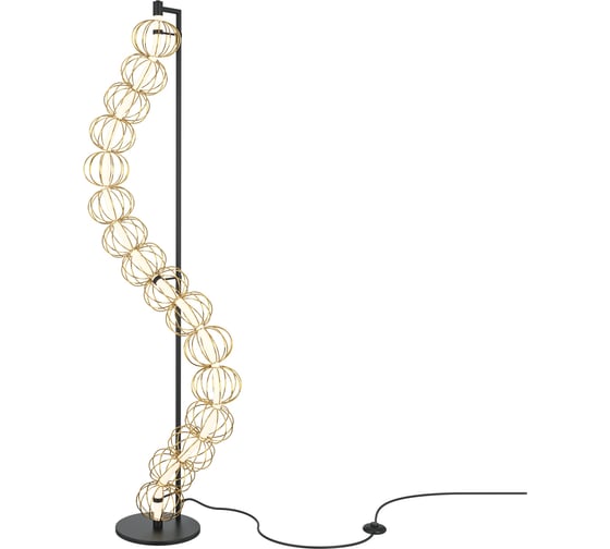 Напольный светильник (торшер) MAYTONI golden cage led 48w металл золото MOD216FL-L38G3K