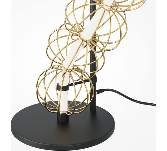 Напольный светильник (торшер) MAYTONI golden cage led 48w металл золото MOD216FL-L38G3K