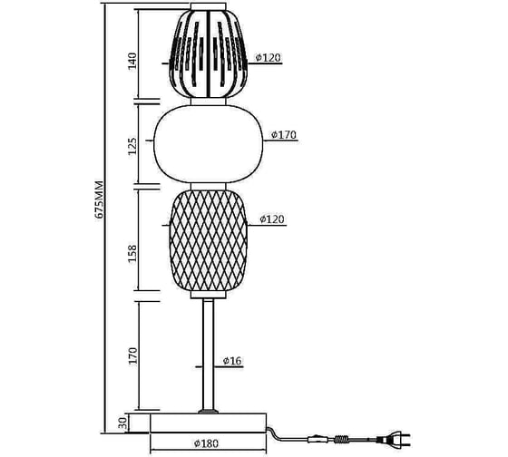 Настольный светильник MAYTONI pattern led 28w металл хром MOD267TL-L28CH3K