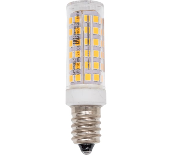 Светодиодная лампа Ecola T25 led micro 10.0w, e14, 2700k, 340, кукуруза, для холодильника, швейной машинки и т.д., 70x20 mm B4TW10ELC