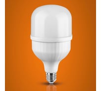 Светодиодная лампа iSVET 50Вт Е27, E40 led светильник потолочный мощная лампочка, холодный белый свет, для люстры, 6000 К PR-102-2-6-1