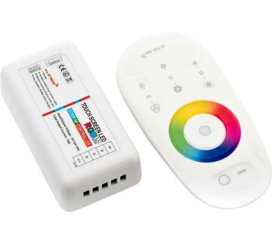 Контроллер SWG RGB+W 2.4 G сенсорный 4Chx6A 12/24V белый, RF-RGBW-S-24A 00-00000296