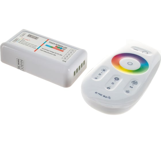 Контроллер SWG RGB+W 2.4 G сенсорный 4Chx6A 12/24V белый, RF-RGBW-S-24A 00-00000296