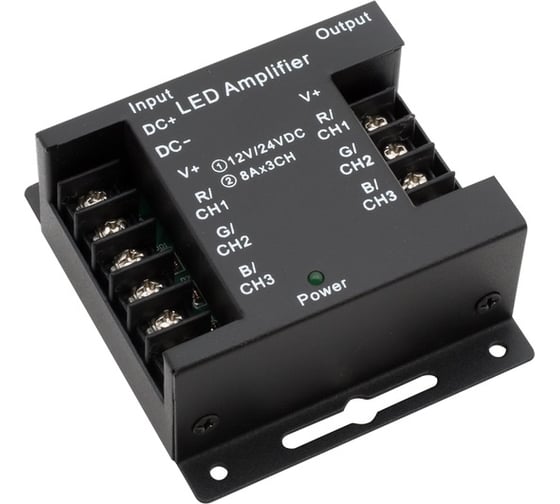 Усилитель SWG RGB, 24А, черный, AMP-RGB-24A-Bl 00-00001071