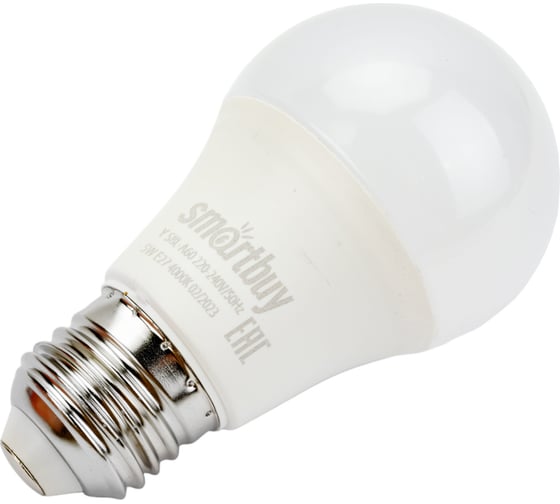 Светодиодная лампа Smartbuy LED A60-05W/4000/E27 SBL-A60-05-40K-E27-A