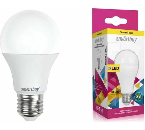 Светодиодная лампа Smartbuy LED A6525W/3000/E27 SBL-A65-25-30K-E27
