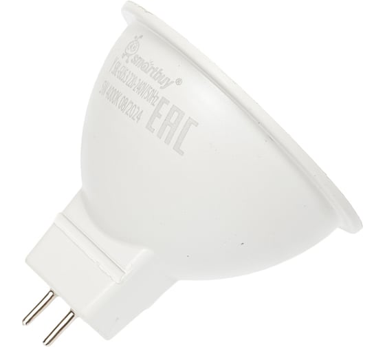 Светодиодная лампа Smartbuy LED Gu5,3-05W/4000 SBL-GU5_3-05-40K-N