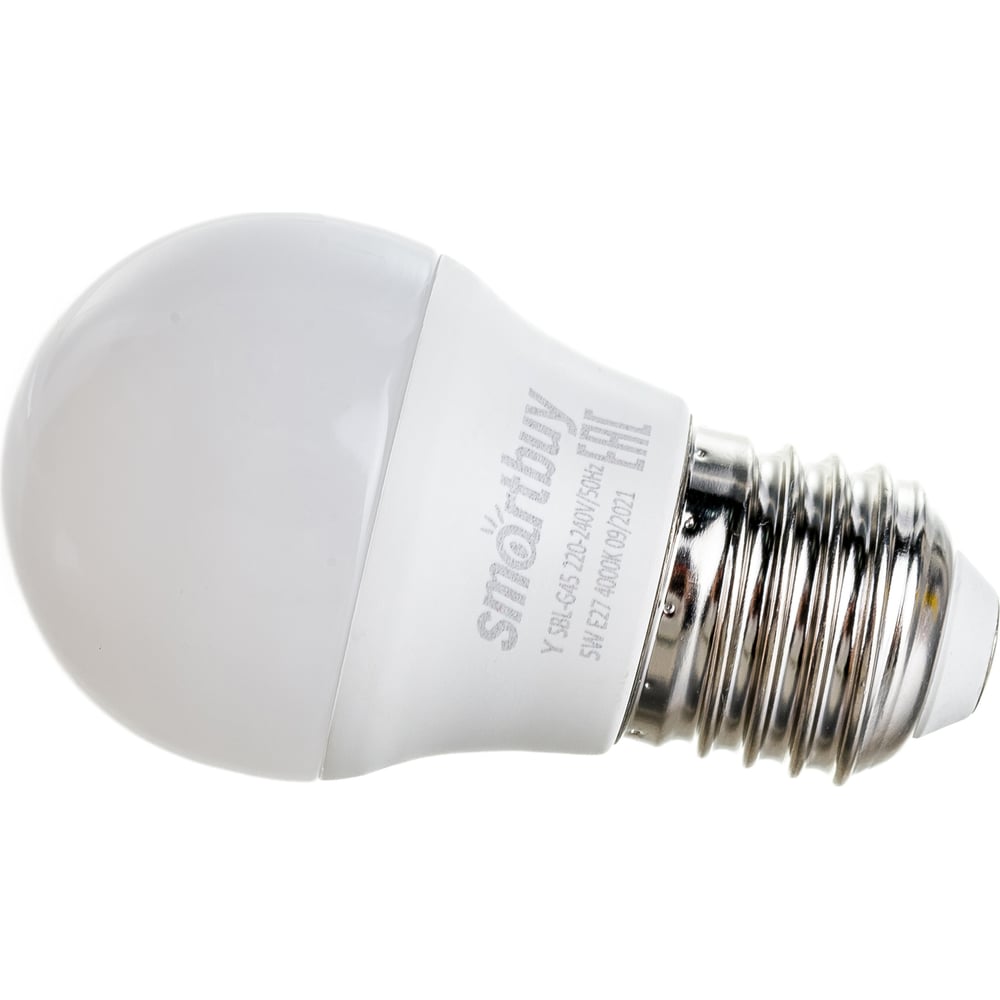 Светодиодная лампа Smartbuy LED G45-05W/4000/E27 SBL-G45-05-40K-E27 ...