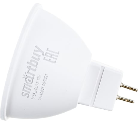 Светодиодная лампа Smartbuy LED Gu5,3/ 12V-07W/4000 SBL-GU5_3-07-40K-12V