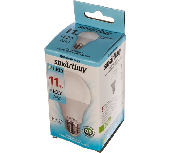 Светодиодная лампа Smartbuy LED A6011W/4000/E27 SBL-A60-11-40K-E27-A